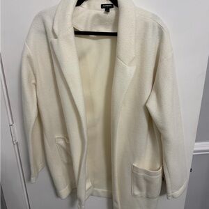 Express Women's Cream Teddy Jacket
